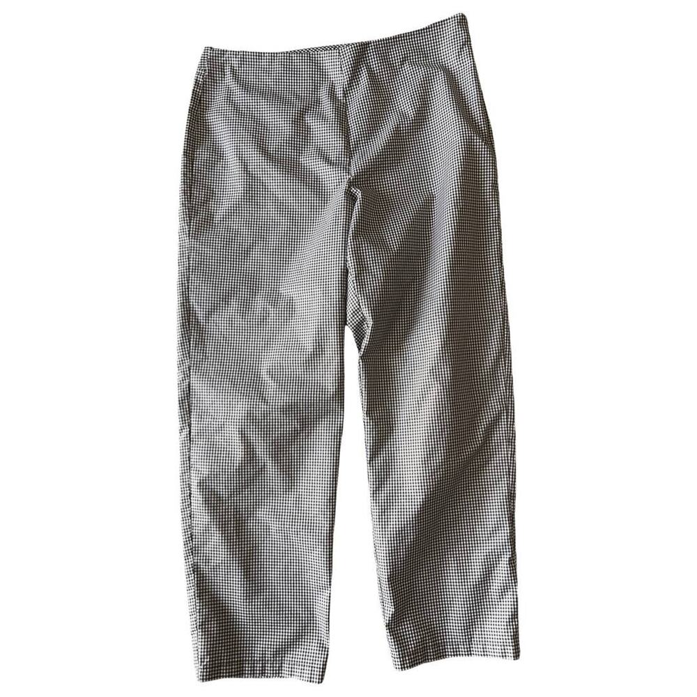 Limited Checkered Ankle High Waist Pants Retro Flat 10 Large